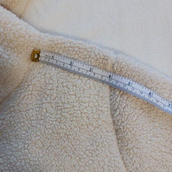 Athleta, Tugga Sherpa Hoodie, Creamy Ivory, Size Large, Cozy, Soft, Warm - Picture 13 of 16